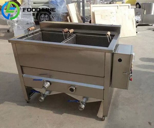 double tank electric heating commercial fryer