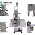 electric commercial bone sawing machine thickness adjustable