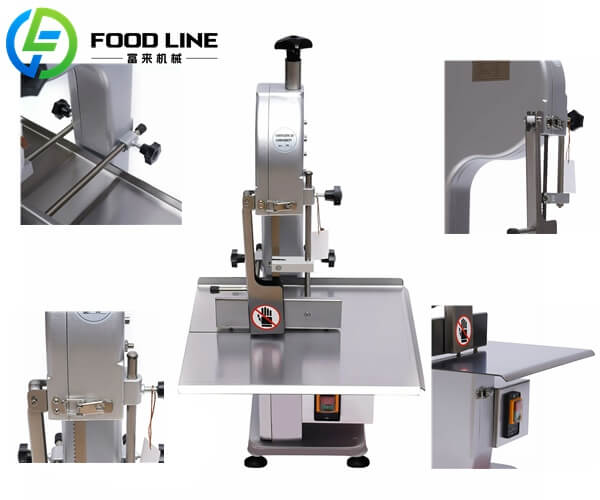 electric commercial bone sawing machine thickness adjustable
