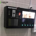 fragrance perfume vending machine on the wall