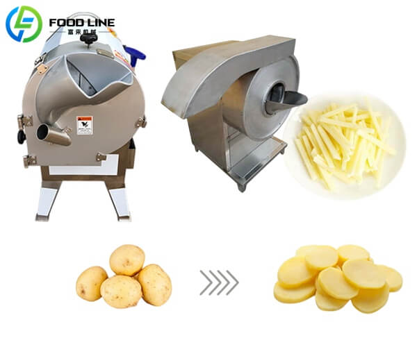 french fries machine potato slicing unit