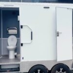 fully equipped food trailer with restrooms