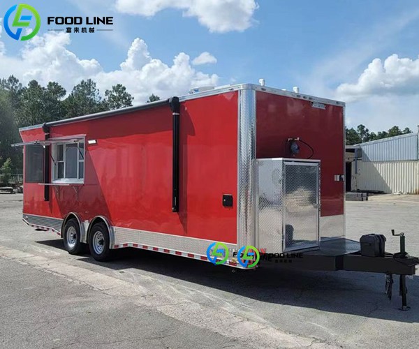 fully equipped food truck trailer with bathroom