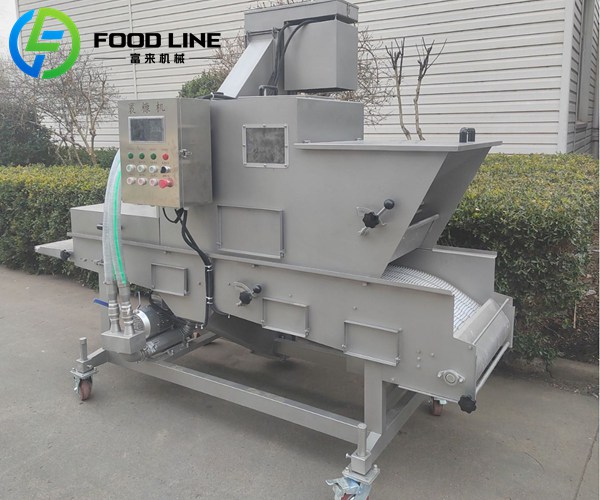 gentle handling automatic crumb breading unit