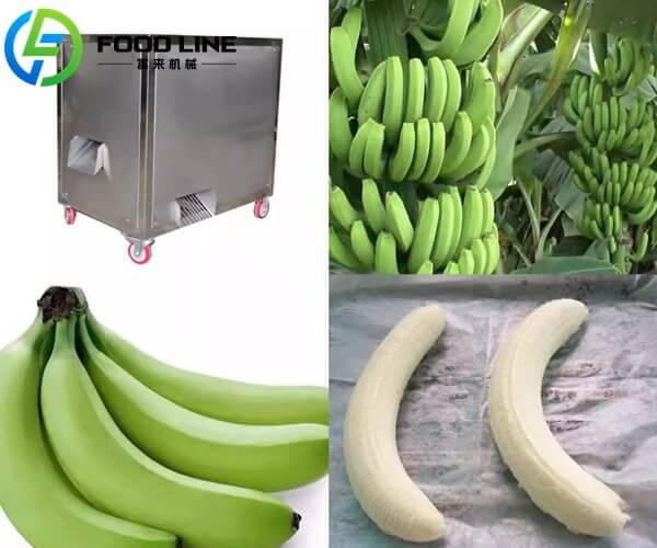 green banana skin peeling machinery
