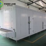 Commercial Blast Tunnel Freezer Properly Delivered to France high capacity tunnel conveyor freezer