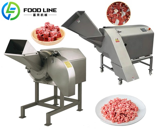 high efficiency 3d frozen meat dicing system