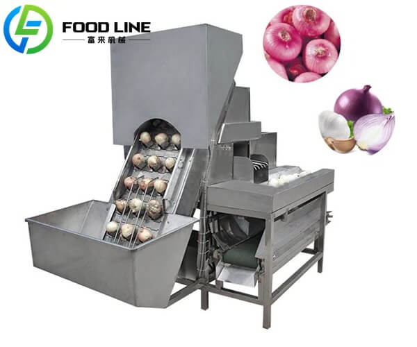 high efficiency industrial automatic onion peeler machinery