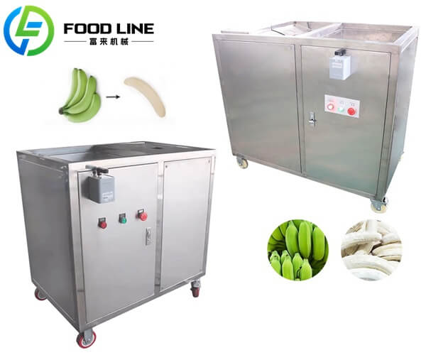high quality green banana skin peeler automatic peeling