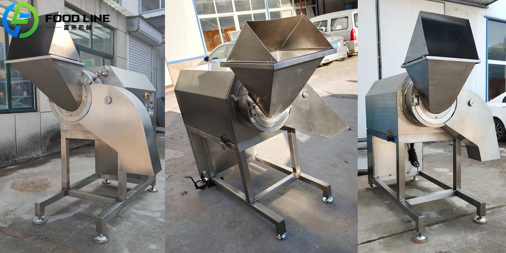 high speed three dimensional meat vegetable dicing machine