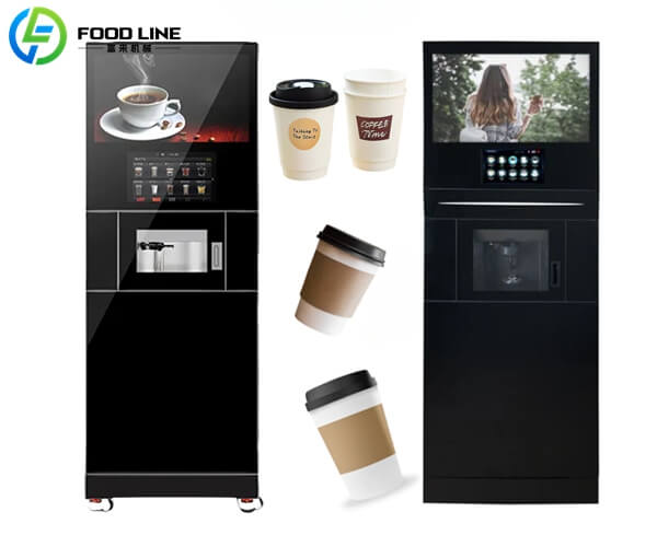 hot coffee vending dispenser machine