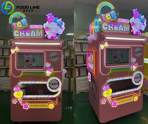 hot sale cool ice cream vending unit
