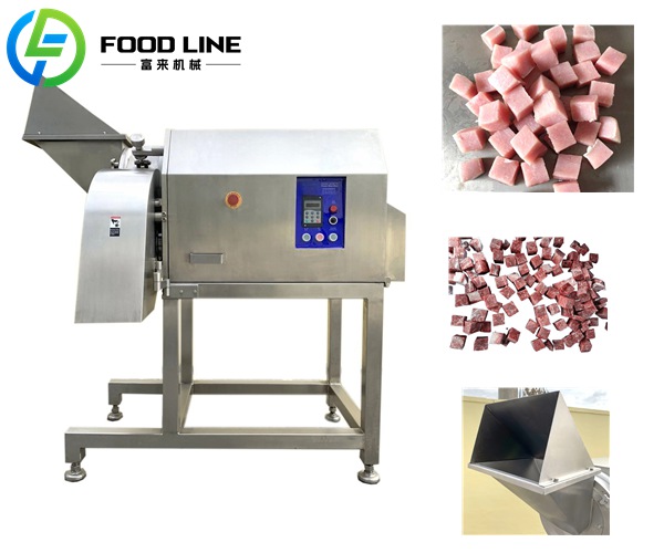 industrial 3d frozen meat dicing machine