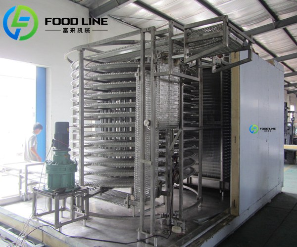 industrial spiral freezer machine
