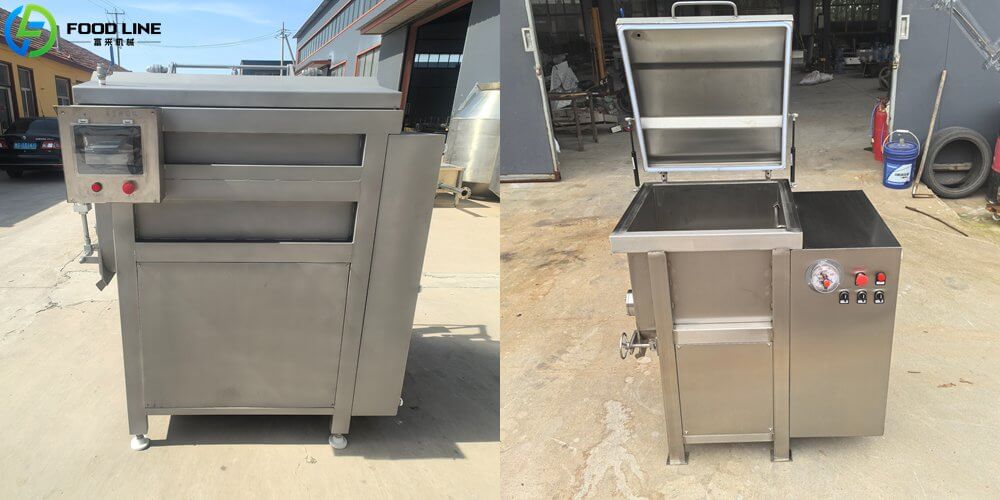 meat vacuum stuffing mixer machine for sale