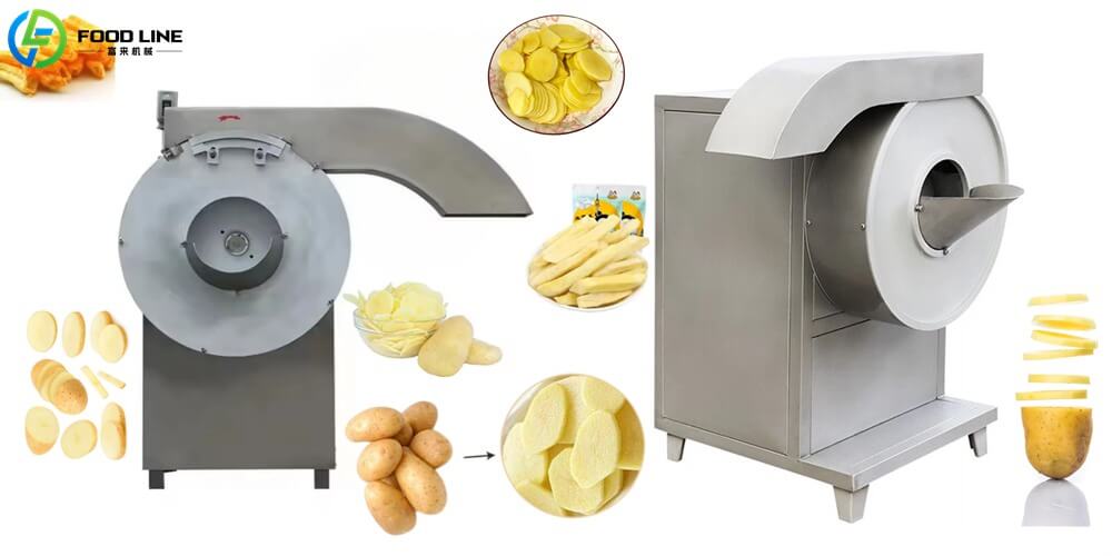 multifunctional industrial french fries potato chips cutting machine