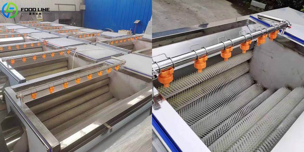 professional potato roller washer cleaner