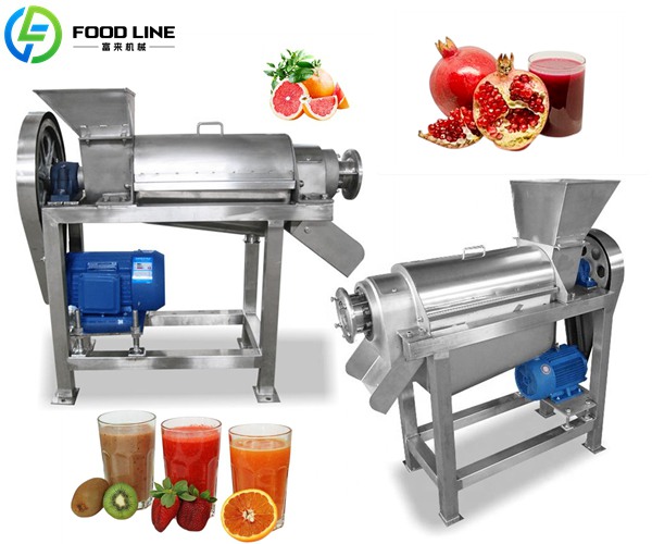 screw type fruit juice extractor machine