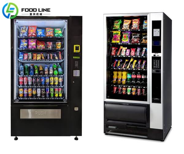 snack and drink combination vending machines
