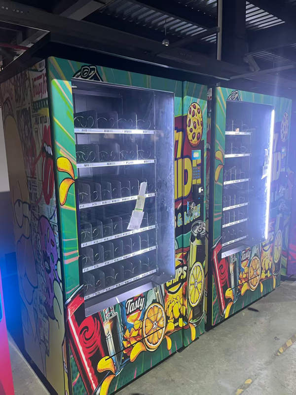 Two Snack and Drink Vending Machines Shipped to Germany snack-and-drink-vending-machine-for-sale-in-germany