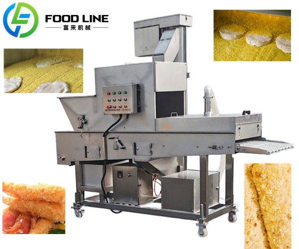 stainless steel crumb breading machines