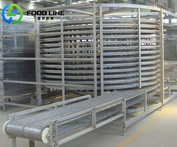 stainless steel spiral freezer