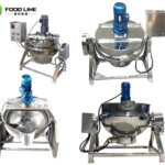 stainless steel tiltable stirring jacket kettle pot