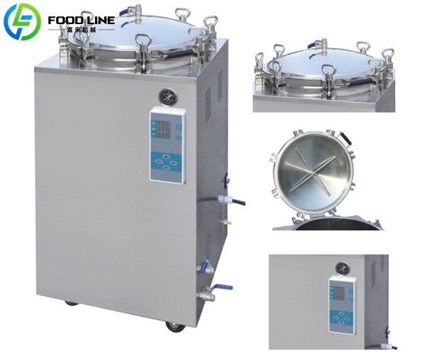 vertical counter pressure autoclave