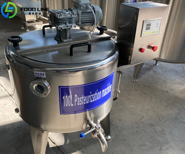 100liter milk pasteurizer machine for sale
