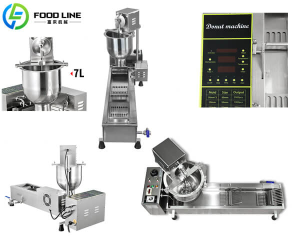 automatic donut fryer detail