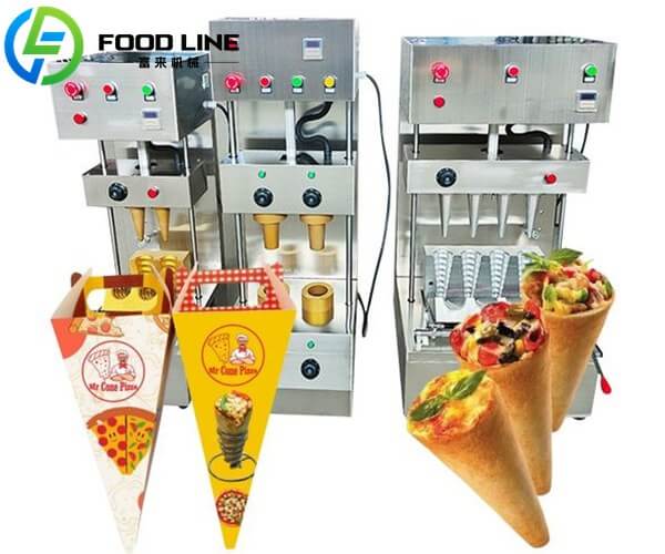 automatic machine to make pizza cone