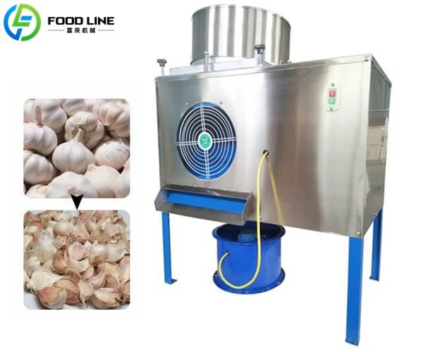 garlic clove separating machine in production line