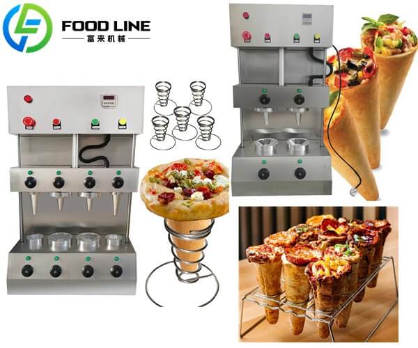 pizza making machine in cone shape