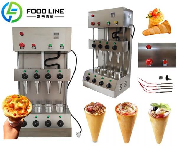stainless steel pizza cone former