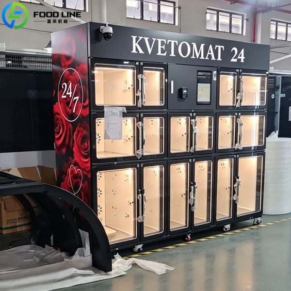16 compartment fresh flower vending kiosk for slovakia