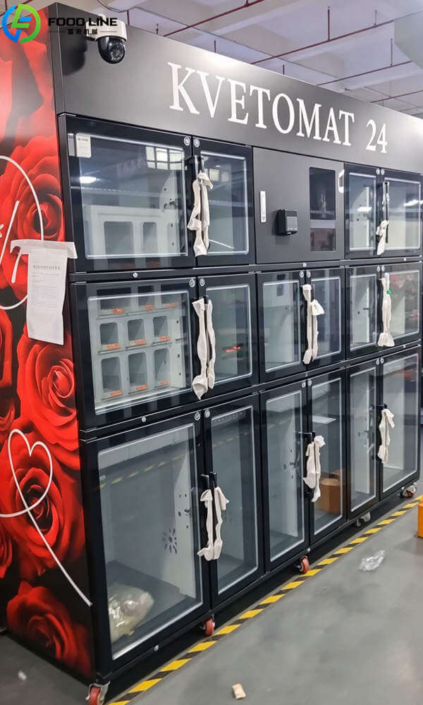 16 window flower vending machine with touchscreen