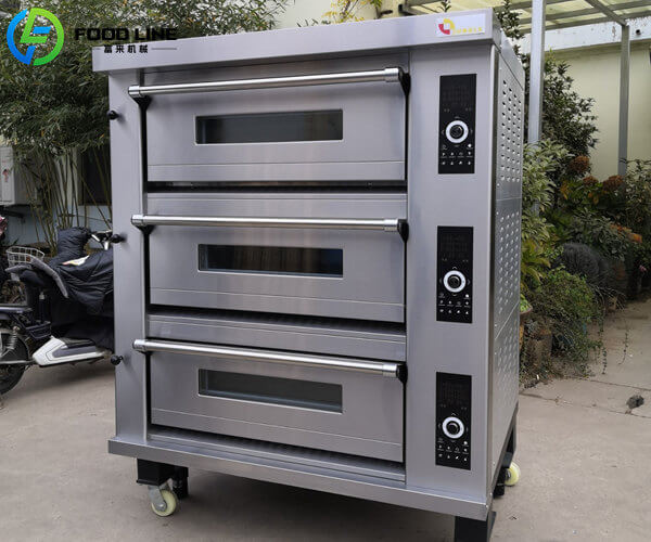 3 deck 3 tray commercial oven