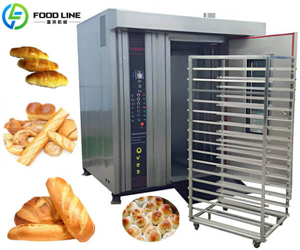 32 64 trays rotary oven for bakery