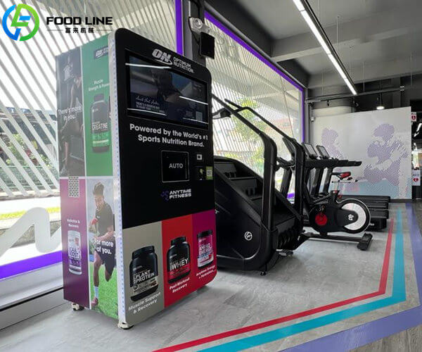 automatic protein shakes fitness vending machine