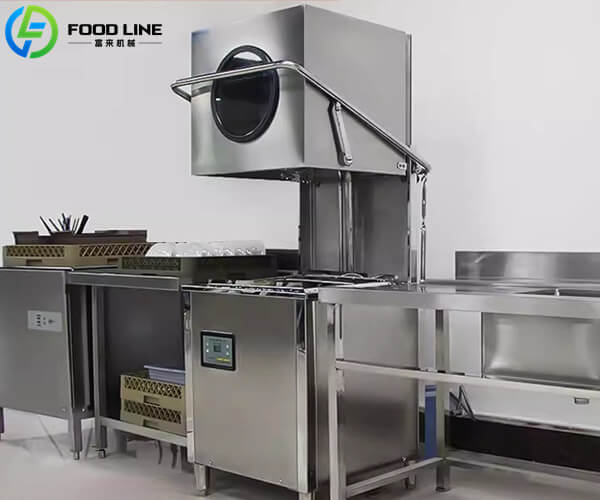 commercial hood dishwasher