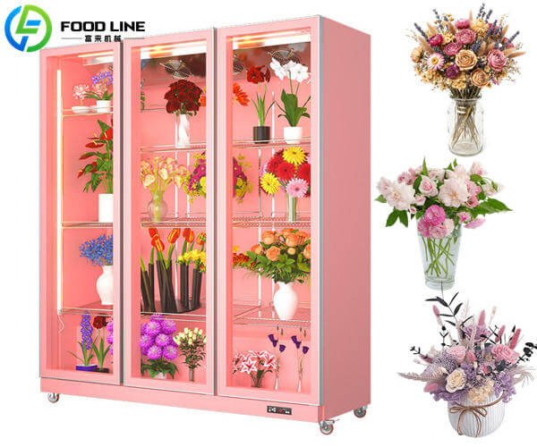 fresh flower display fridge
