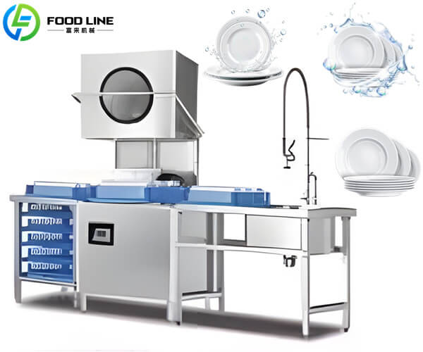 hood type dishwasher machine