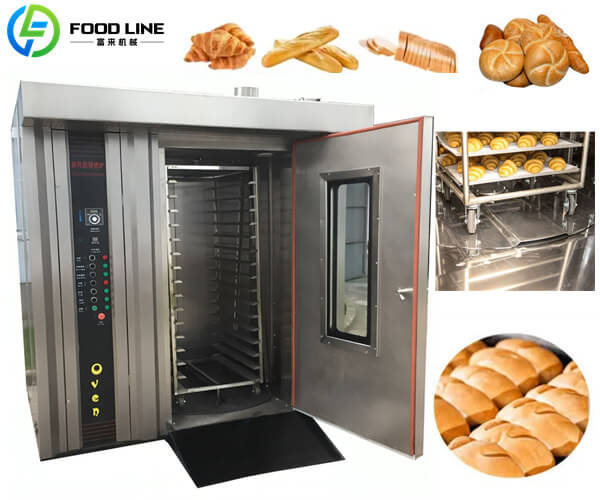 industrial bakery rotating oven for bread