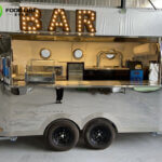 modern style airstream concession trailer