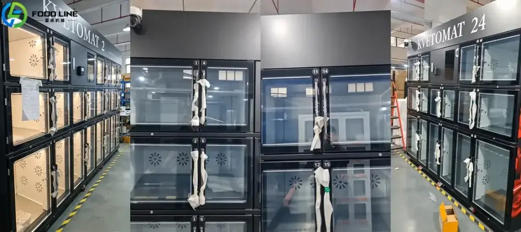 refrigerated flower bouquet vending machine with multiple flower compartments