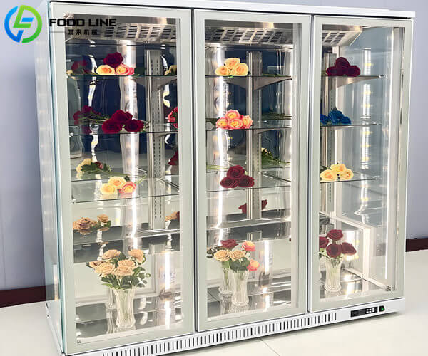 refrigerated flower display cabinet
