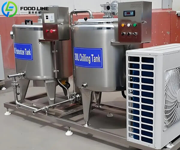 200l pasteurizer tank and 200l cooling tank