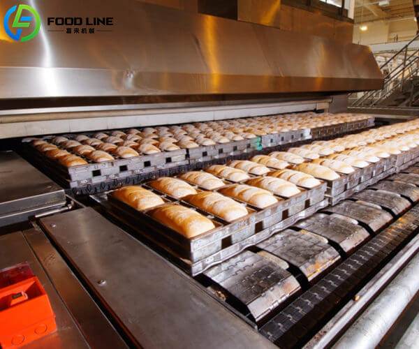 delicious bread with tunnel baking oven