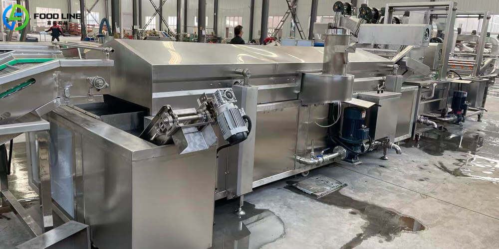 high-capacity blanching equipment