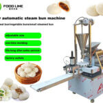 high capacity steamed stuffed bun machine